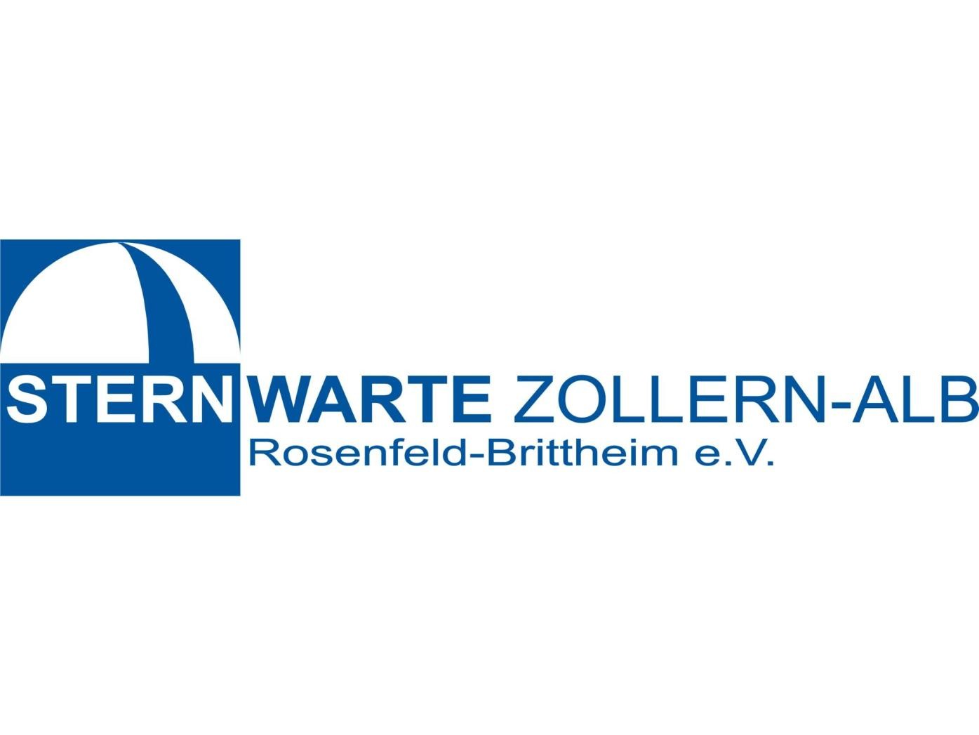 Logo Verein zur Förderung der Sternwarte Zollern-Alb, Rosenfeld-Brittheim e. V., Schrift Verein zur Förderung der Sternwarte Zollern-Alb, Rosenfeld-Brittheim e. V.
