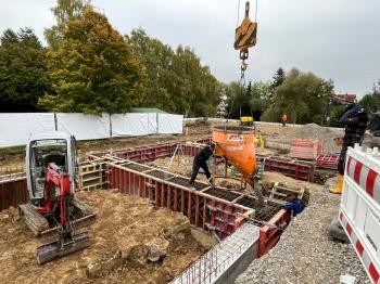 Betonieren Fundamente