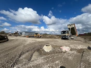 Herstellung Schotterstraße