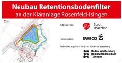 Übersichtsplan Retentionsbodenfilter Rosenfeld - Isingen