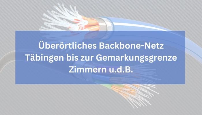 Überörtliches Backbone-Netz Täbingen bis zur Gemarkungsgrenze Zimmern u.d.B.