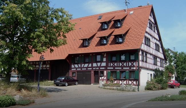 Zu sehen ist ein Fachwerkhaus in Bickelsberg