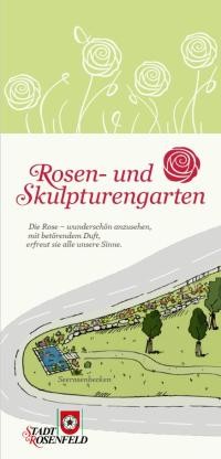 Flyer Rosen- und Skulpturengarten