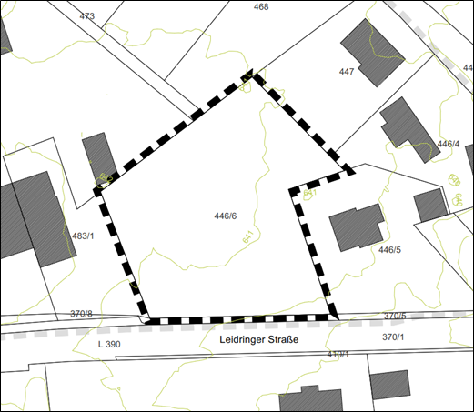 Geltungsbereich des Bebauungsplans „Peterleshag 1. Änderung“, Rosenfeld, Büro Fritz & Grossmann Umweltplanung GmbH, Balingen, vom 13.07.2026