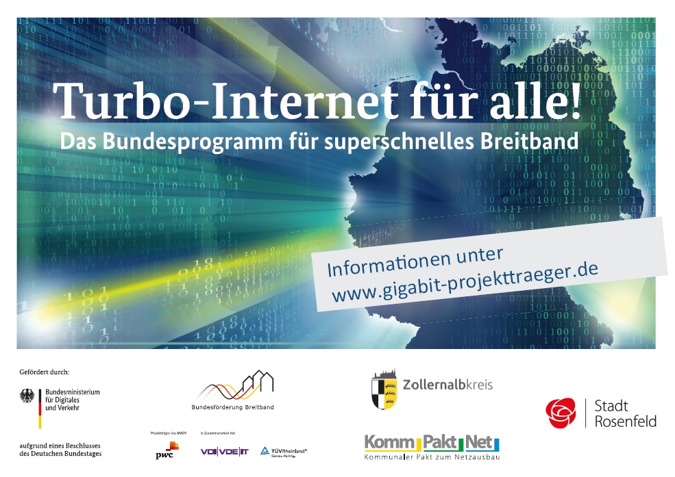Plakat Turbo-Internet für alle!